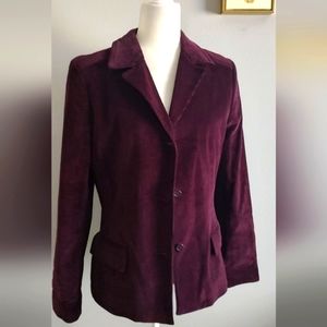 Julio Collection  Corduroy Jacket  purple size 8 pre owned perfect conditions
